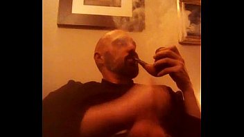 huge pipe smoking and p. pipe wank